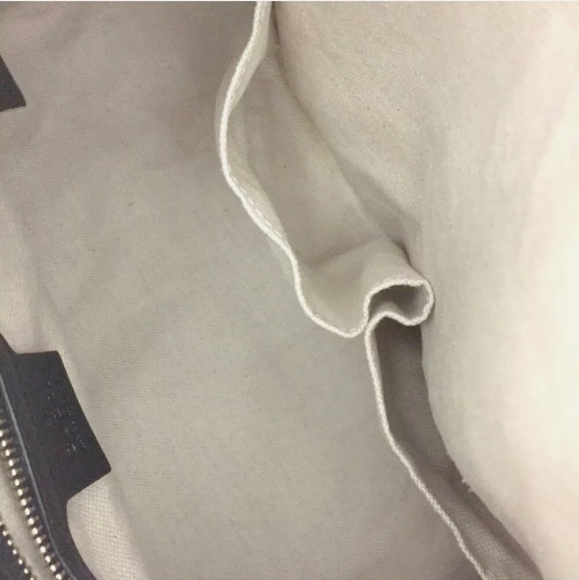 GUCCI MICRO SHIMA GG BLACK LEATHER BOSTON TRAVEL HAND BAG/Q4606 - Picture 10 of 12